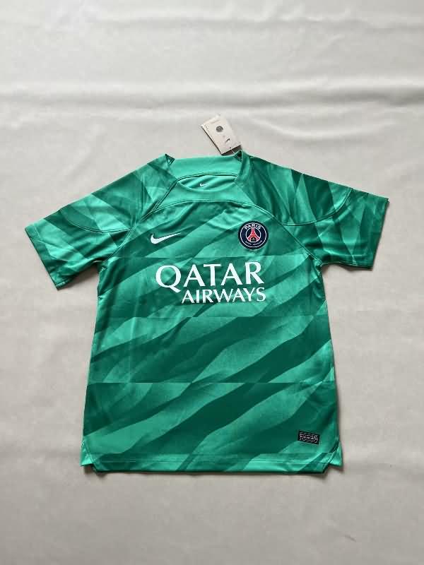 AAA(Thailand) Paris St German 23/24 Goalkeeper Green Soccer Jersey Leaked