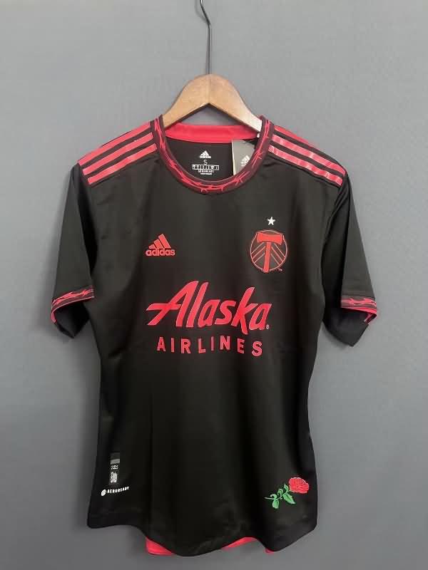 AAA(Thailand) Portland Timbers 2023 Black Soccer Jersey