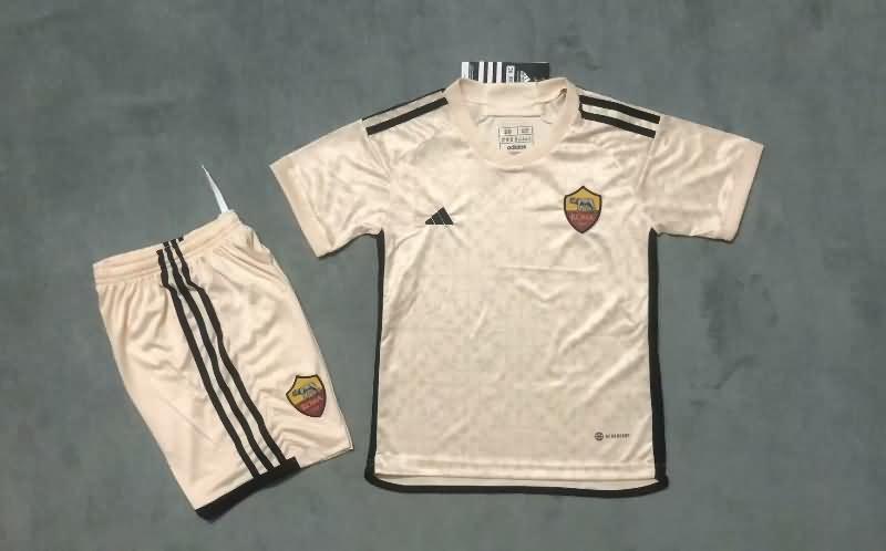 AS Roma 23/24 Kids Away Soccer Jersey And Shorts