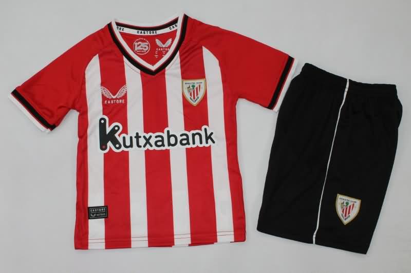 Athletic Bilbao 23/24 Kids Home Soccer Jersey And Shorts
