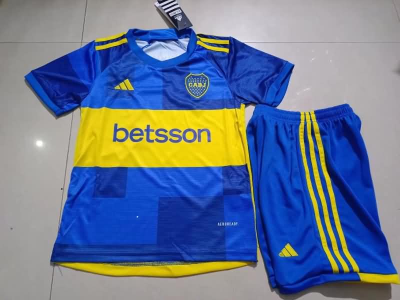 Boca Juniors 23/24 Kids Home Soccer Jersey And Shorts