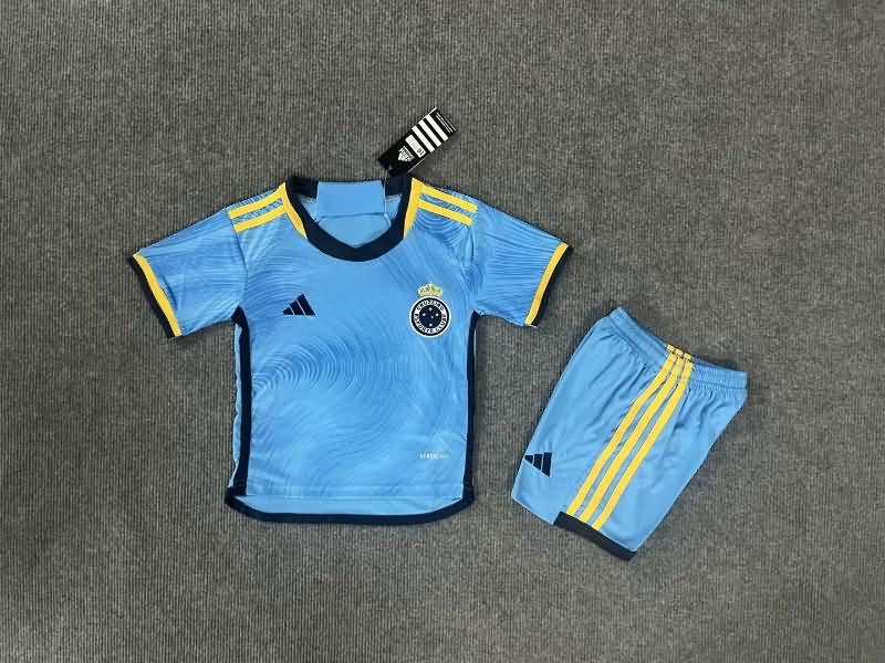 Cruzeiro 2023Third Kids Soccer Jersey And Shorts