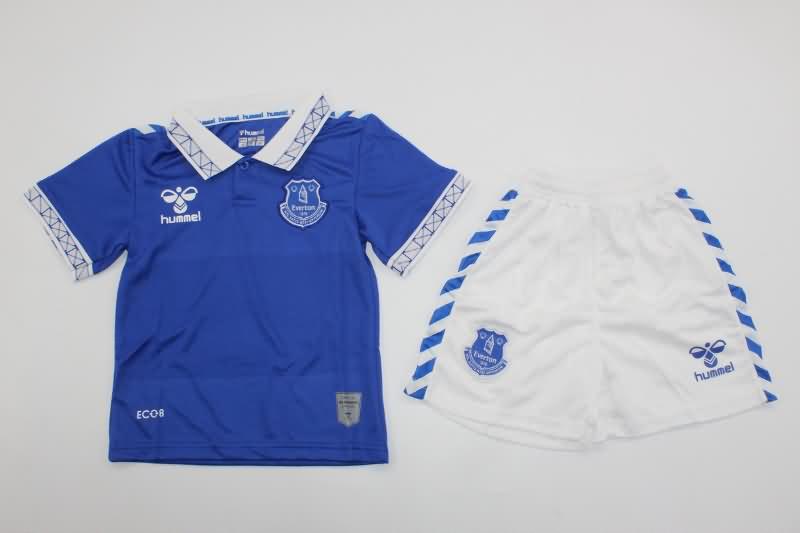 Everton 23/24 Kids Home Soccer Jersey And Shorts