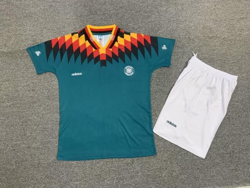Germany 1994 Kids Away Soccer Jersey And Shorts