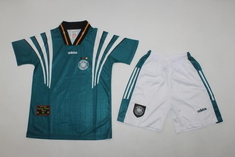 Germany 1996 Kids Away Soccer Jersey And Shorts