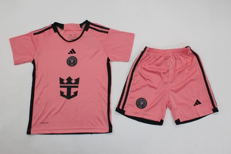 Inter Miami 2024 Kids Home Soccer Jersey And Shorts
