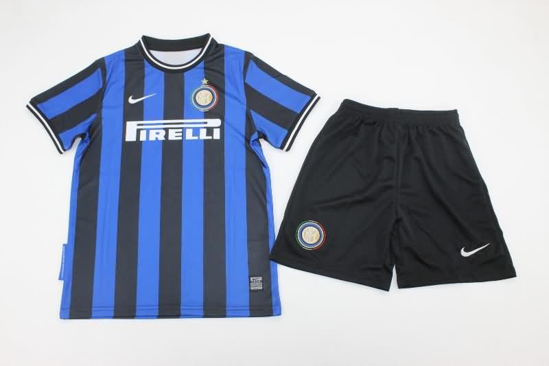 Inter Milan 2009/10 Kids Home Soccer Jersey And Shorts