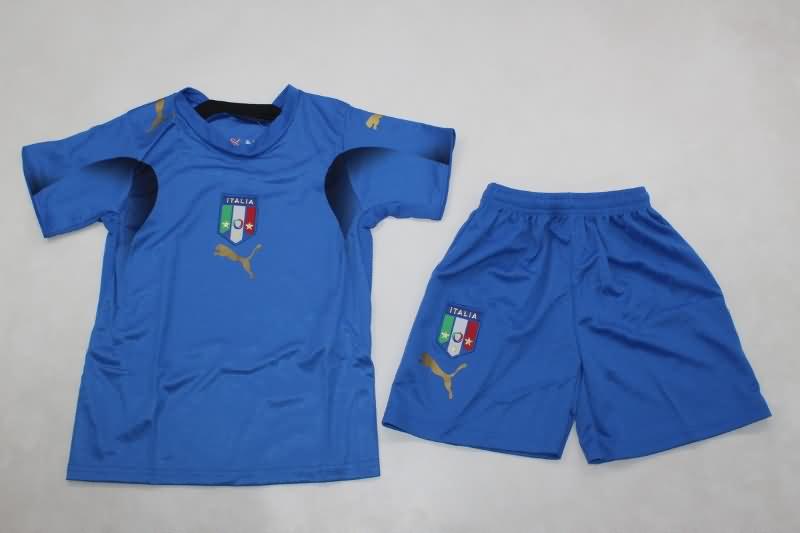 Italy 2006 Kids Home Soccer Jersey And Shorts