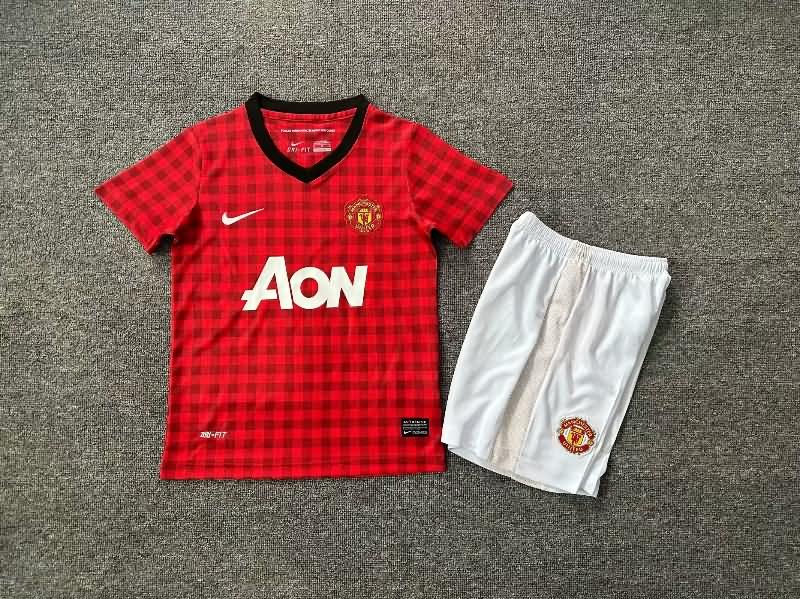 Manchester United 2012/13 Kids Home Soccer Jersey And Shorts