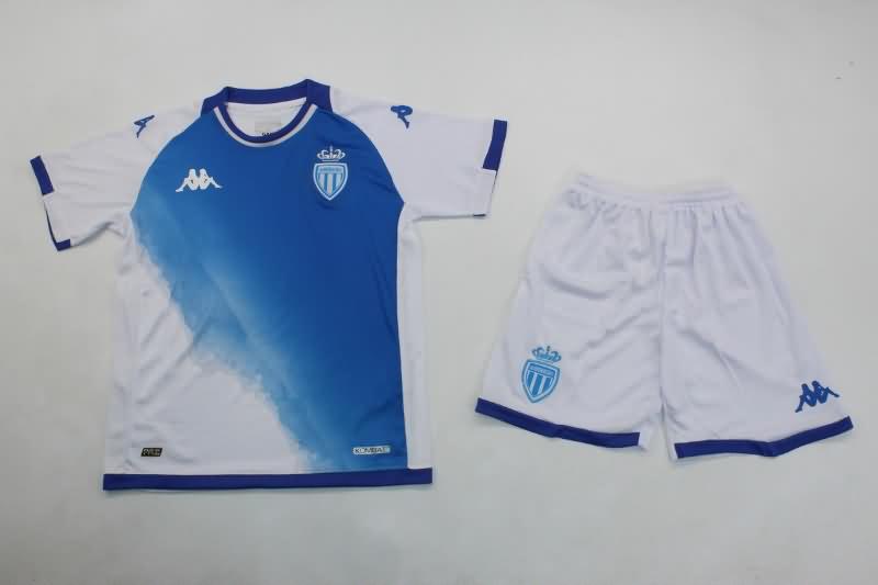 Monaco 23/24 Kids Away Soccer Jersey And Shorts