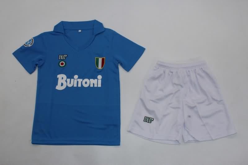 Napoli 1987/88 Kids Home Soccer Jersey And Shorts