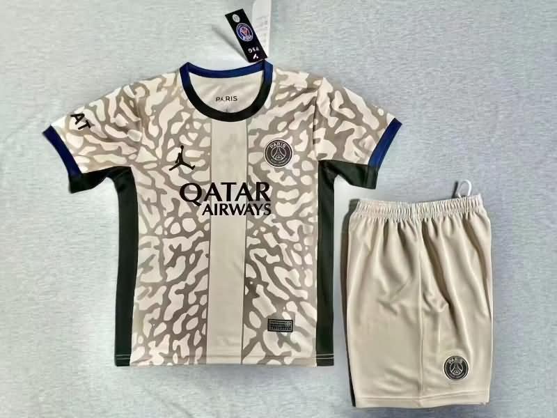 Paris St Germain 23/24 Kids Fourth Soccer Jersey And Shorts
