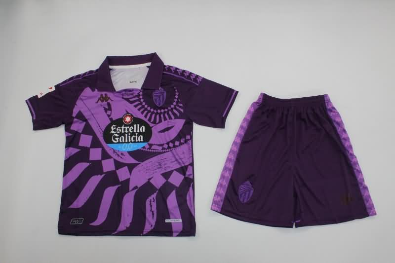 Valladolid 23/24 Kids Away Soccer Jersey And Shorts