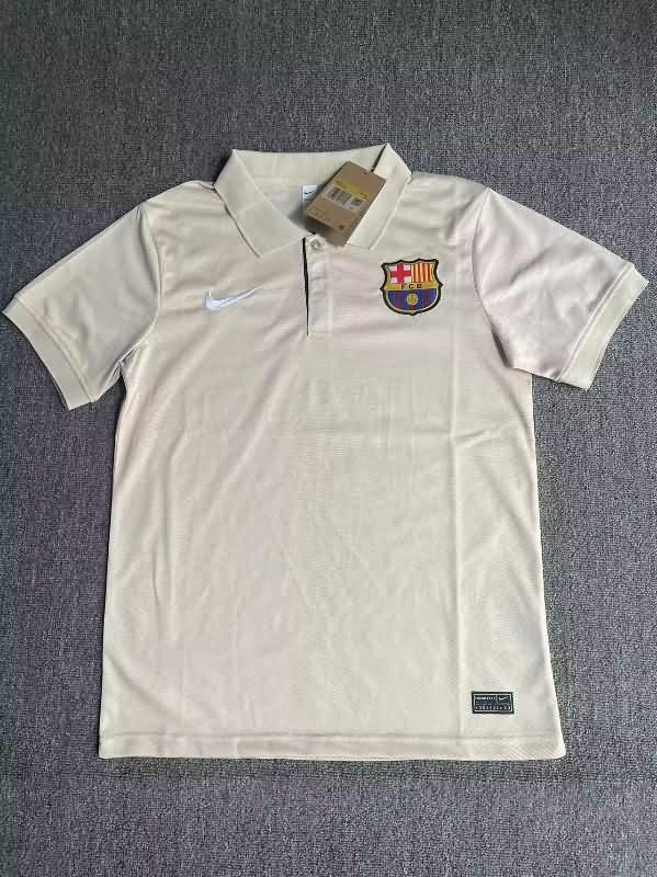 AAA(Thailand) Barcelona 23/24 Grey Polo Soccer T-Shirt