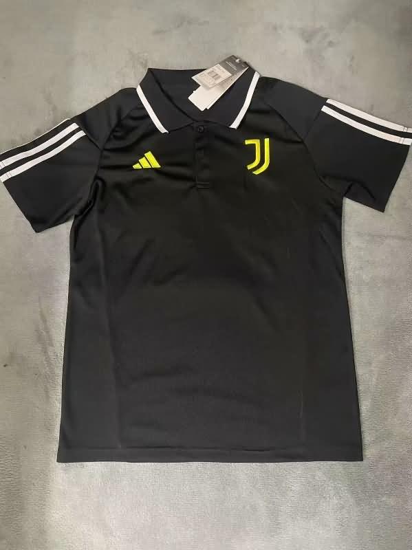 AAA(Thailand) Juventus 23/24 Black Polo Soccer T-Shirt