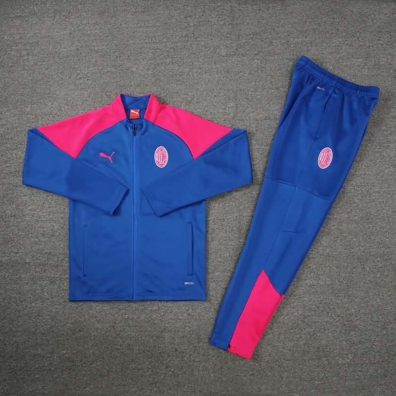 AAA(Thailand) AC Milan 23/24 Blue Soccer Tracksuit