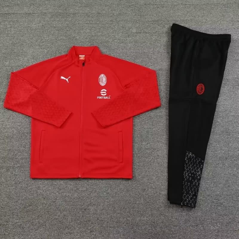 AAA(Thailand) AC Milan 23/24 Red Soccer Tracksuit 03
