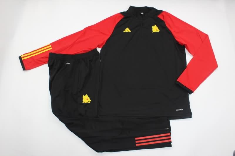 AAA(Thailand) AS Roma 23/24 Black Soccer Tracksuit