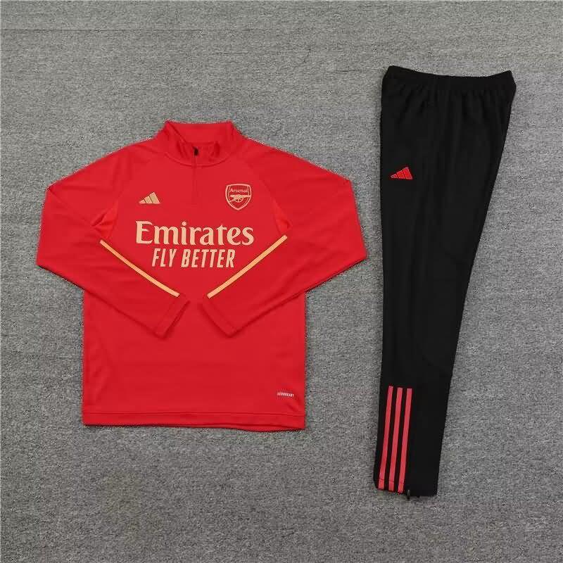 AAA(Thailand) Arsenal 23/24 Red Soccer Tracksuit 03