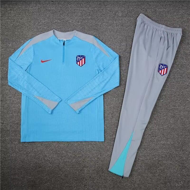AAA(Thailand) Atletico Madrid 23/24 Blue Soccer Tracksuit