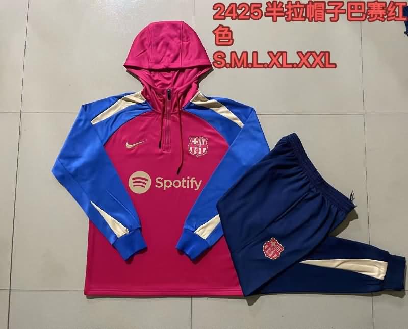 AAA(Thailand) Barcelona 23/24 Red Soccer Tracksuit 03