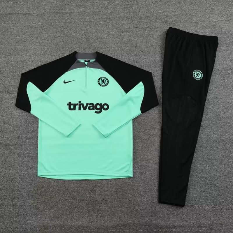 AAA(Thailand) Chelsea 23/24 Green Soccer Tracksuit