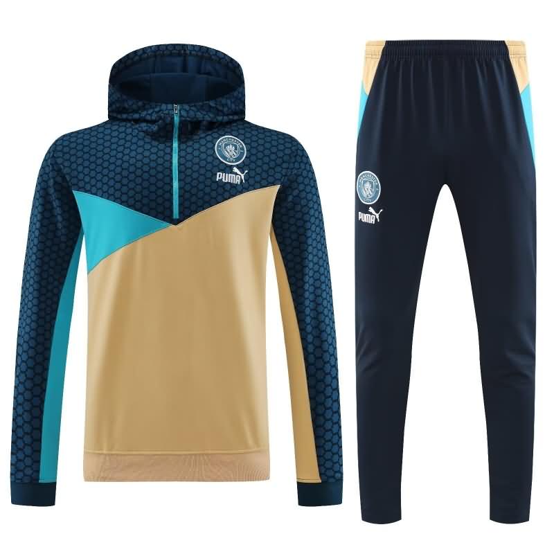 AAA(Thailand) Manchester City 23/24 Gold Soccer Tracksuit