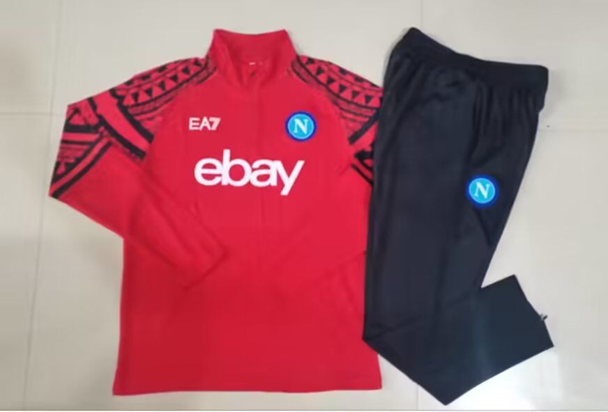 AAA(Thailand) Napoli 23/24 Red Soccer Tracksuit