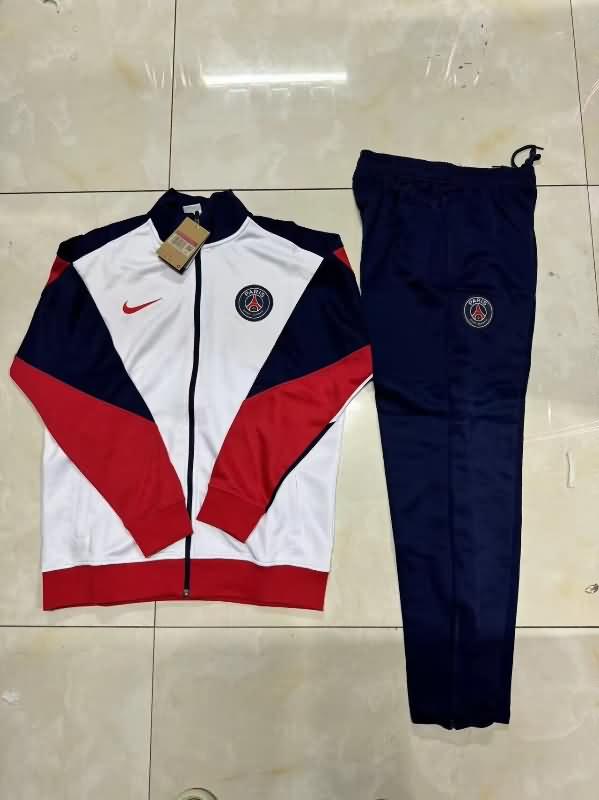 AAA(Thailand) PSG 23/24 White Soccer Tracksuit