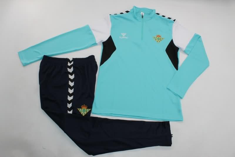 AAA(Thailand) Real Betis 23/24 Blue Soccer Tracksuit