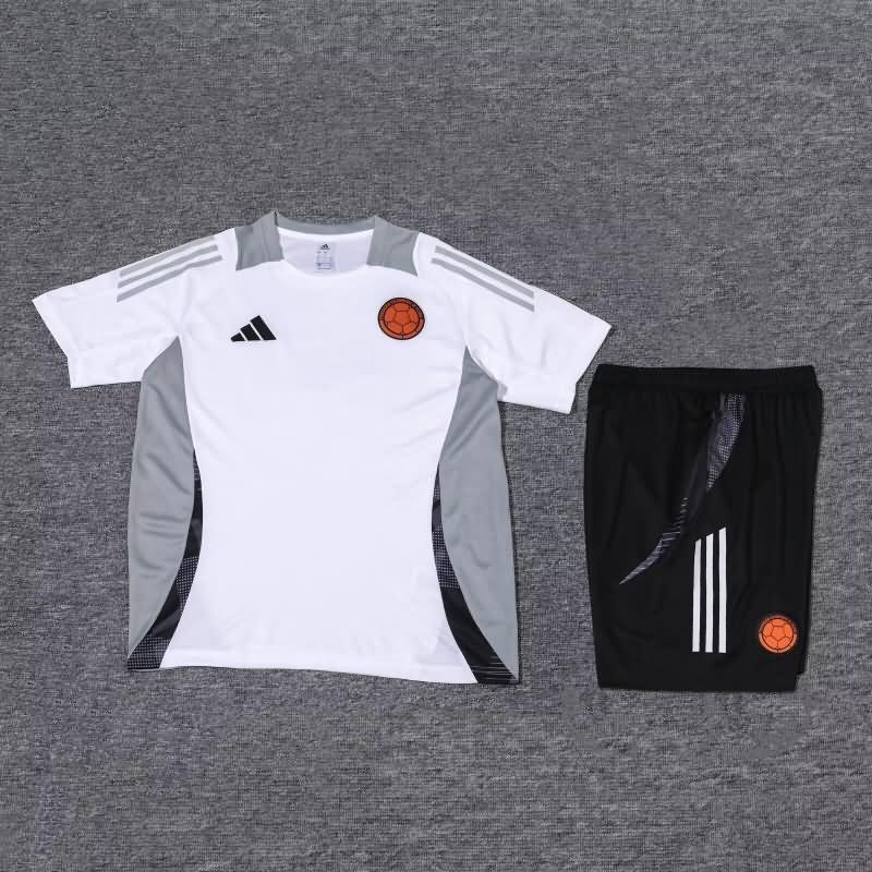 AAA(Thailand) Colombia 2024 White Soccer Training Sets