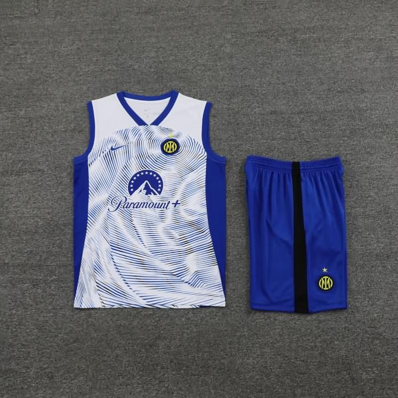 AAA(Thailand) Inter Milan 23/24 White Soccer Training Sets 02