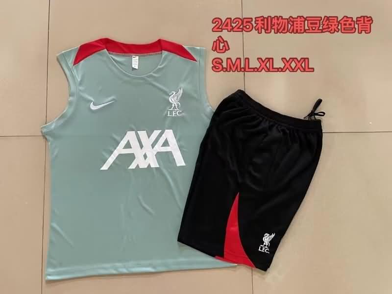 AAA(Thailand) Liverpool 23/24 Green Soccer Training Sets 02