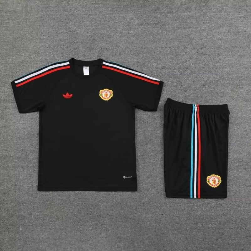 AAA(Thailand) Manchester United 23/24 Black Soccer Training Sets