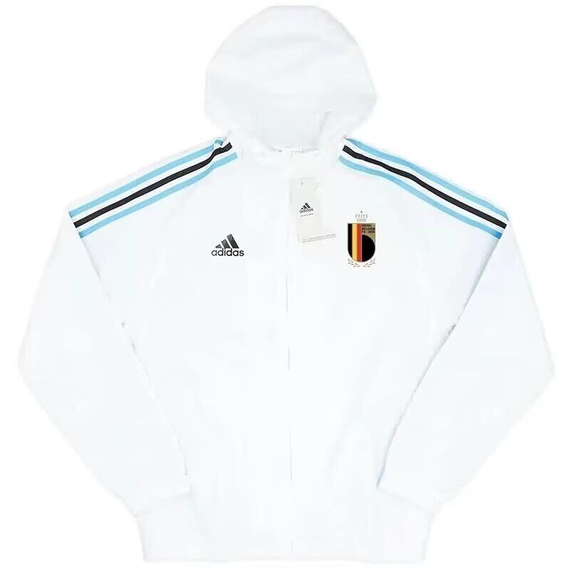 AAA(Thailand) Belgium 2024 White Soccer Windbreaker