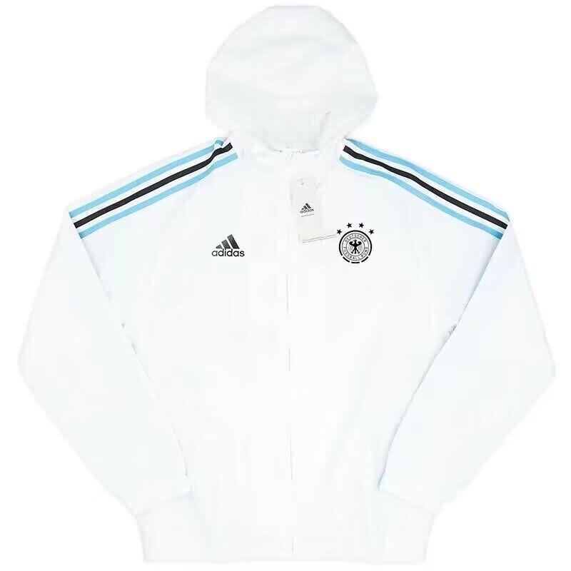 AAA(Thailand) Germany 2024 White Soccer Windbreaker