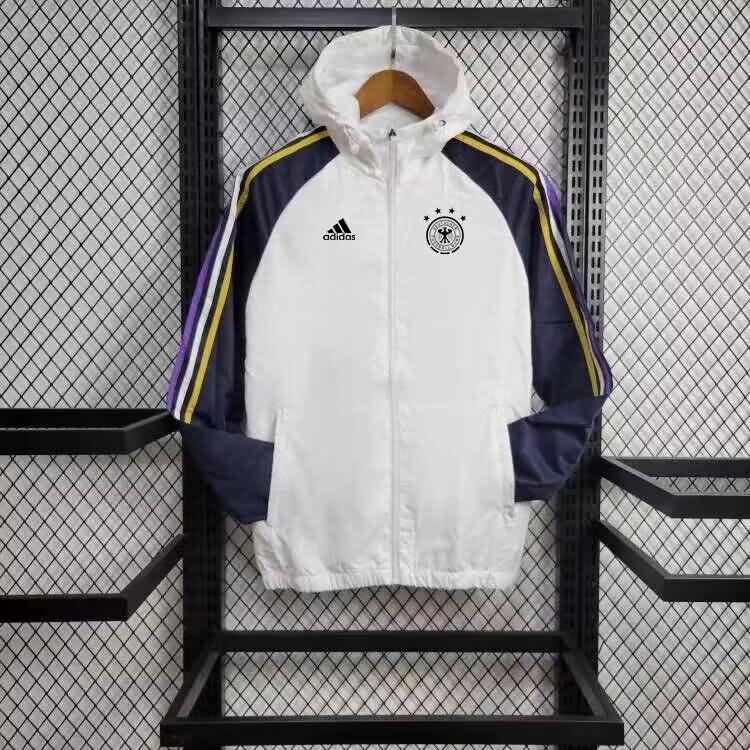 AAA(Thailand) Germany 2024 White Soccer Windbreaker 02