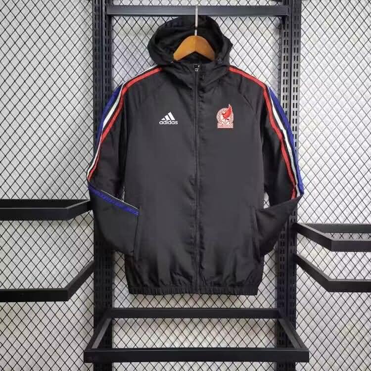 AAA(Thailand) Mexico 2024 Black Soccer Windbreaker