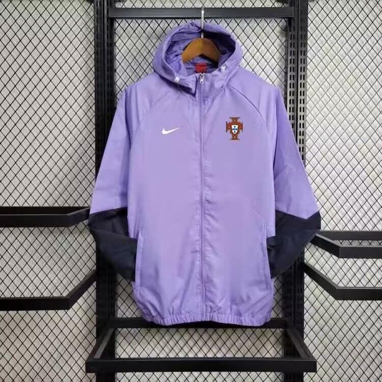 AAA(Thailand) Portugal 2024 Purples Soccer Windbreaker