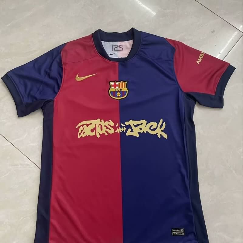 AAA(Thailand) Barcelona 24/25 Home Soccer Jersey Sponsor 06