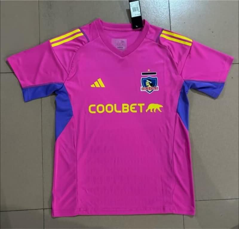 AAA(Thailand) Colo Colo 2024 Goalkeeper Pink Soccer Jersey