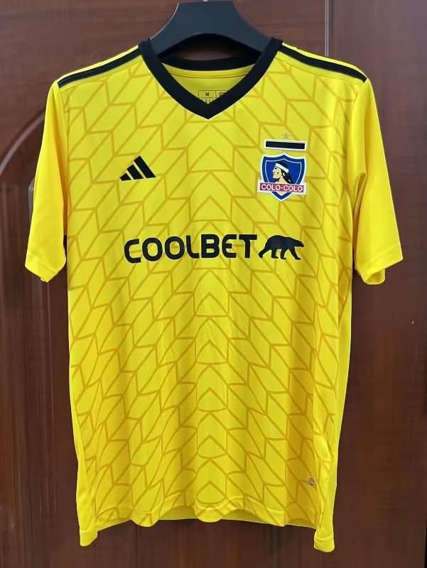 AAA(Thailand) Colo Colo 2024 Goalkeeper Yellow Soccer Jersey