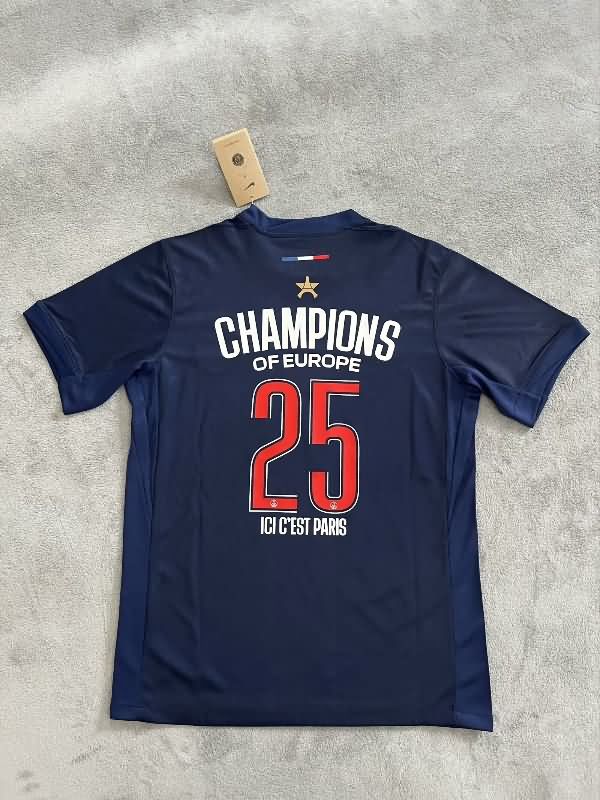 AAA(Thailand) Paris St German 2025 Home Champion Special Soccer Jersey