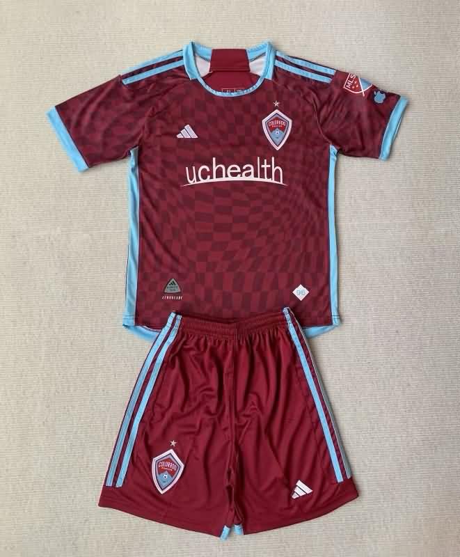 Colorado Rapids 2024 Kids Home Soccer Jersey And Shorts
