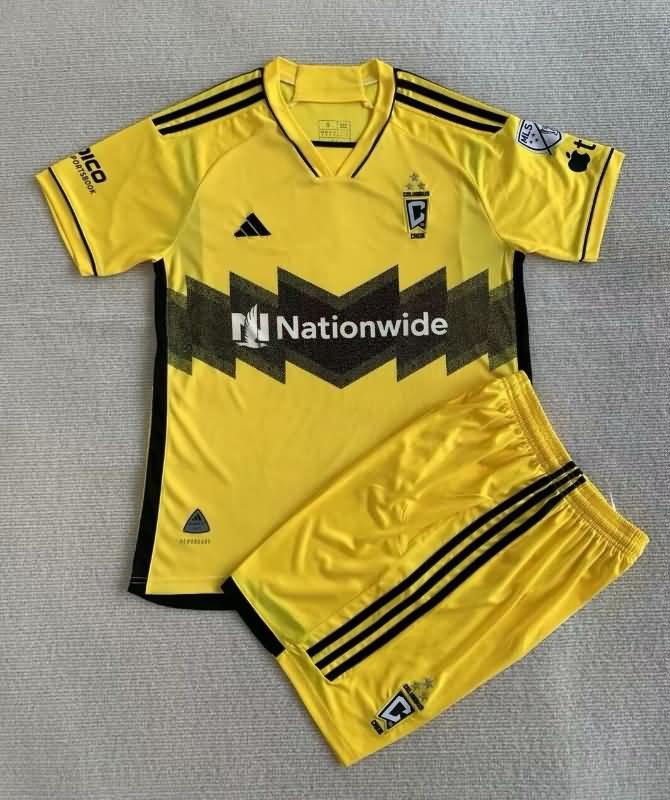 Columbus Crew 2024 Kids Home Soccer Jersey And Shorts