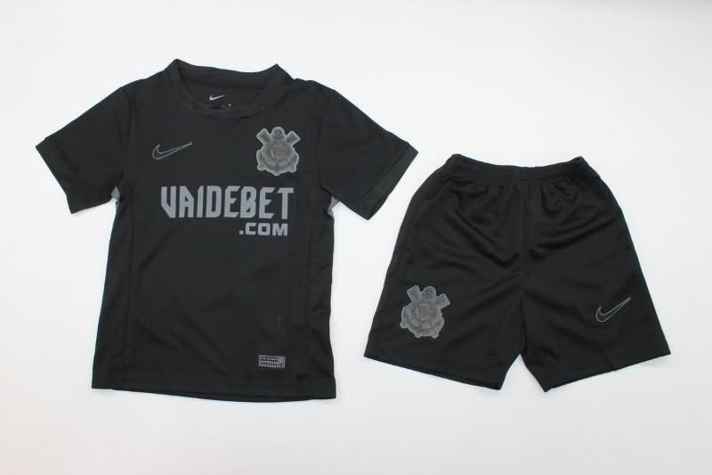 Corinthians 2024 Kids Away Soccer Jersey And Shorts