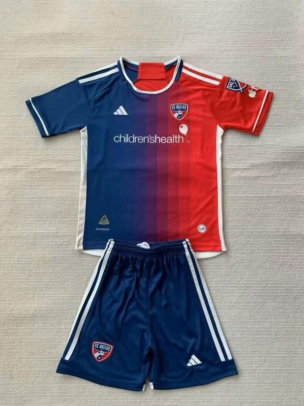 FC Dallas 2024 Kids Home Soccer Jersey And Shorts