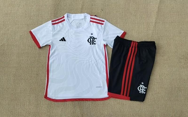 Flamengo 2024 Kids Away Soccer Jersey And Shorts