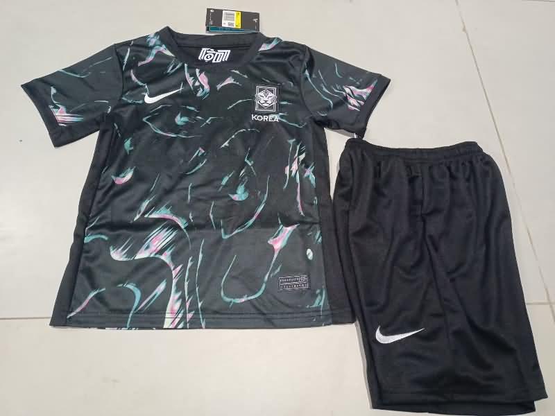 Korea 2024 Kids Away Soccer Jersey And Shorts