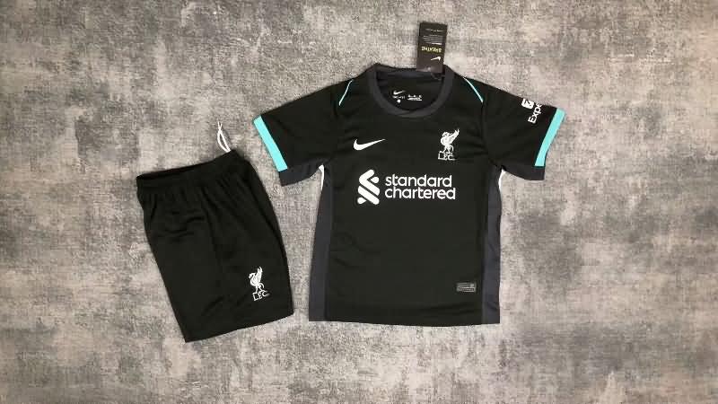 Liverpool 24/25 Kids Away Soccer Jersey And Shorts Leaked